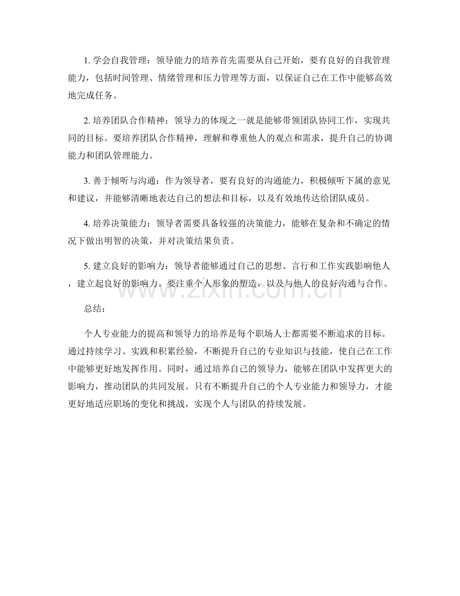 年终总结中对于个人专业能力提高与领导力培养的思考.docx_第2页