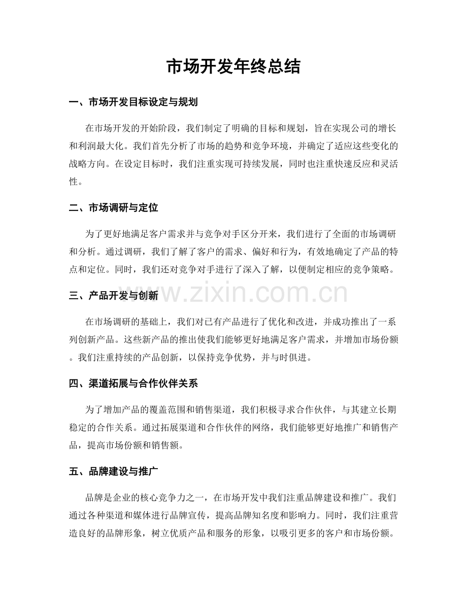 市场开发年终总结.docx_第1页