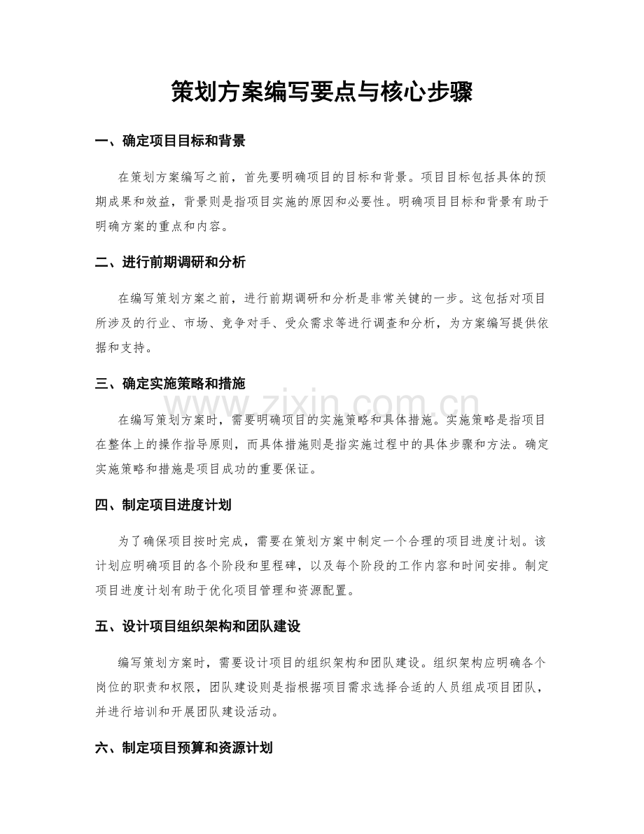 策划方案编写要点与核心步骤.docx_第1页