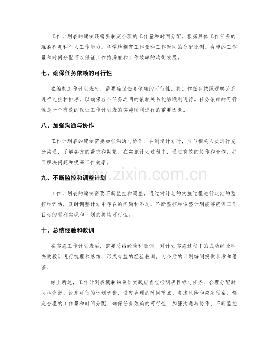 工作计划表编制的最佳实践.docx_第2页