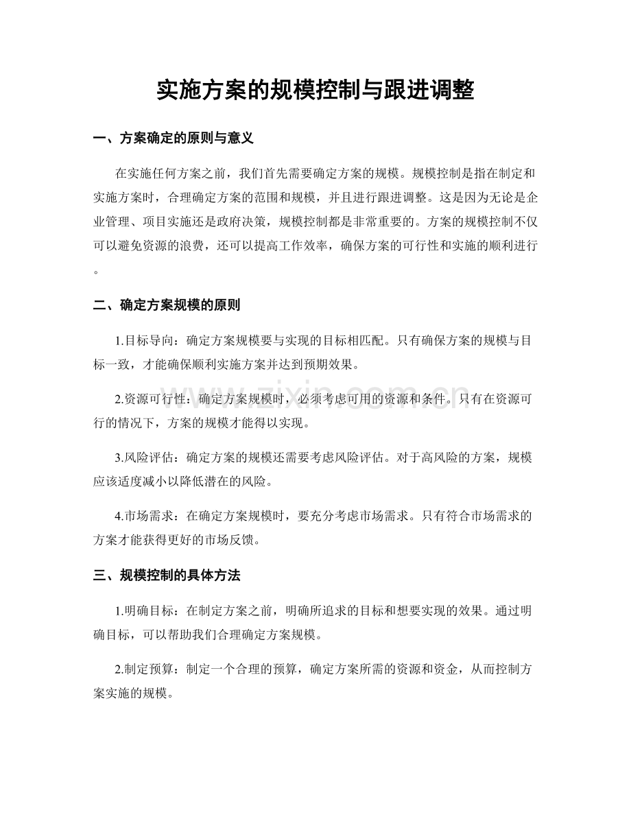 实施方案的规模控制与跟进调整.docx_第1页