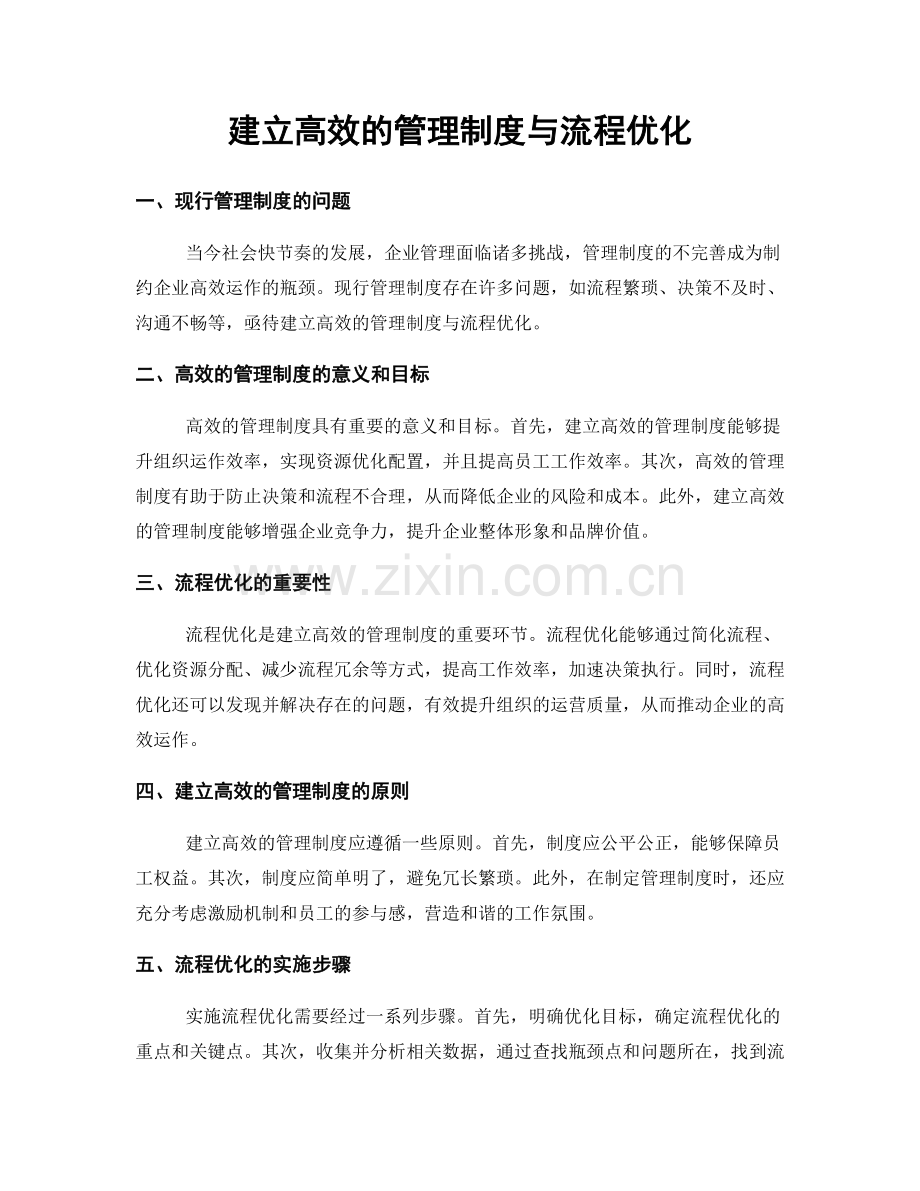 建立高效的管理制度与流程优化.docx_第1页