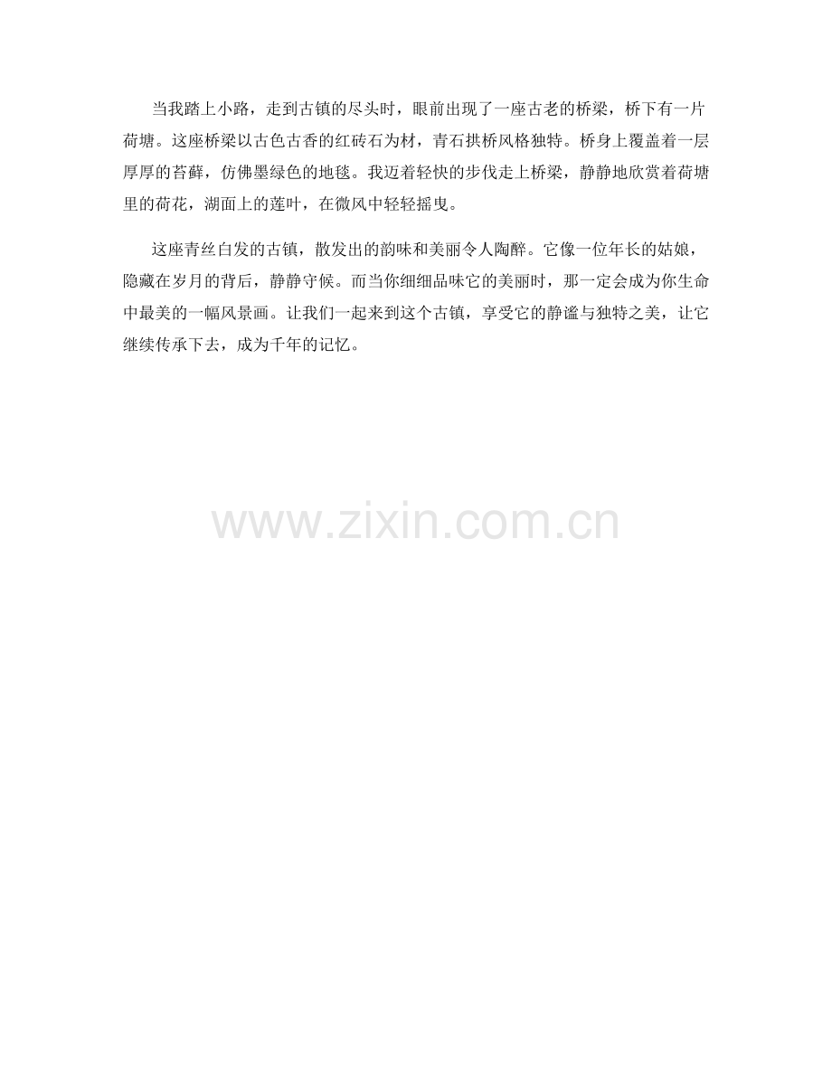 青丝白发的古镇风韵.docx_第2页