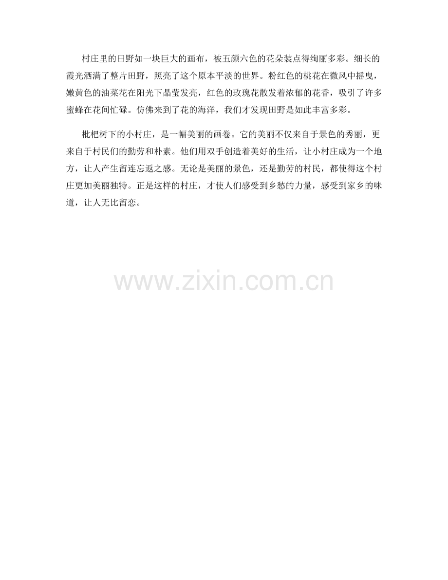 枇杷树下的小村庄.docx_第2页