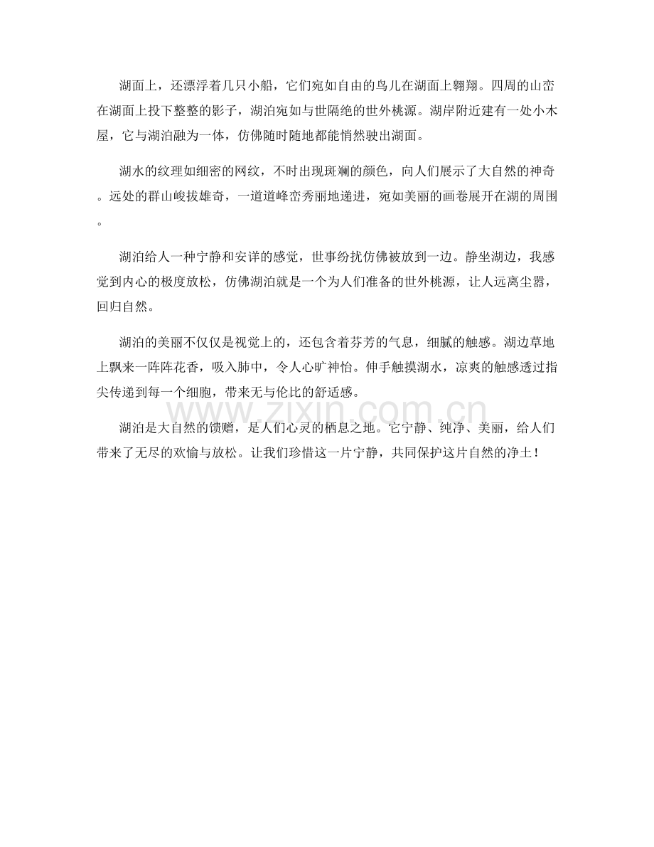 静谧宁静的湖泊.docx_第2页