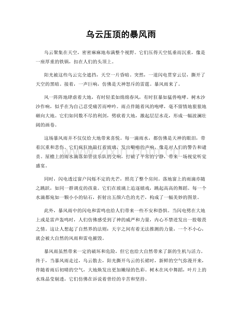 乌云压顶的暴风雨.docx_第1页