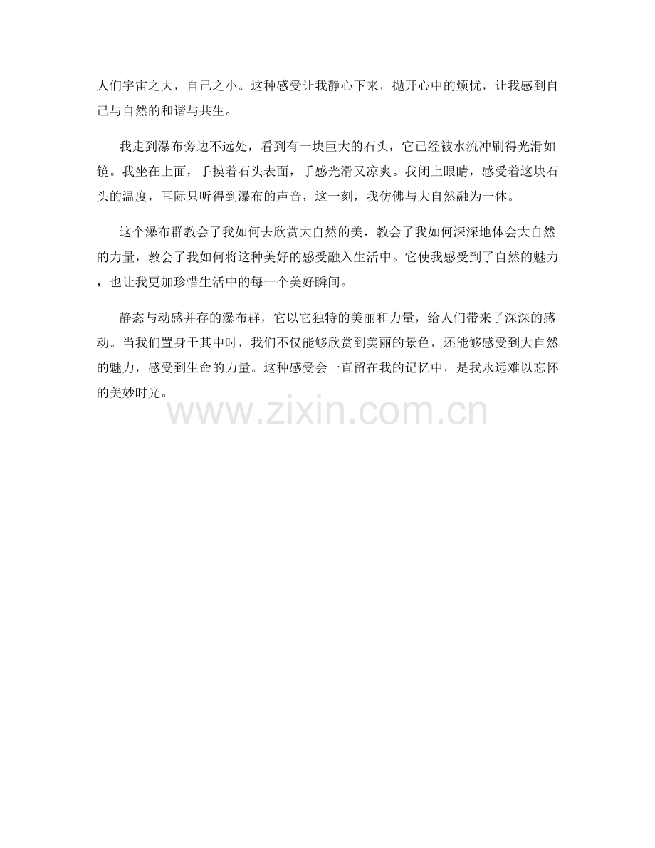 静态与动感并存的瀑布群.docx_第2页