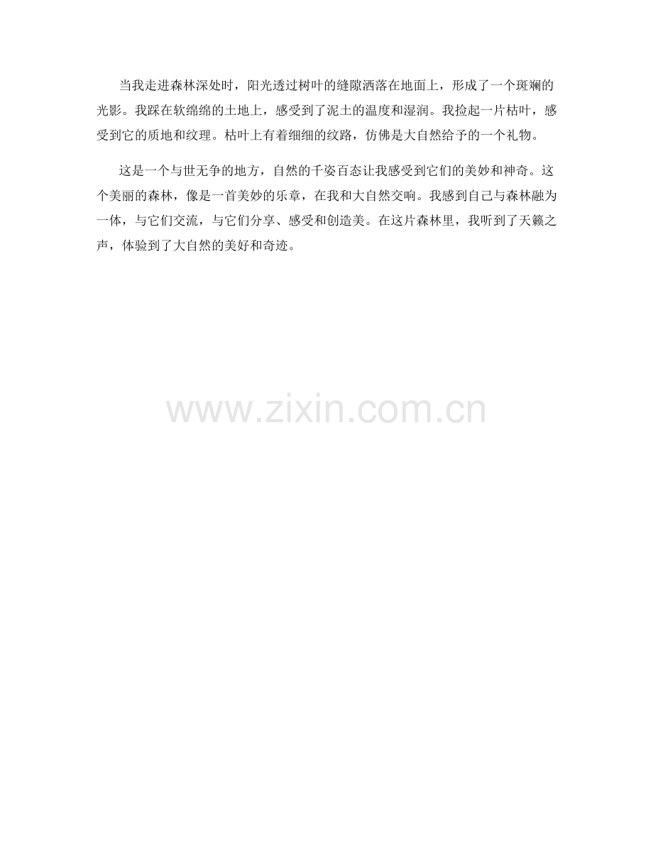 天籁之声的森林.docx_第2页