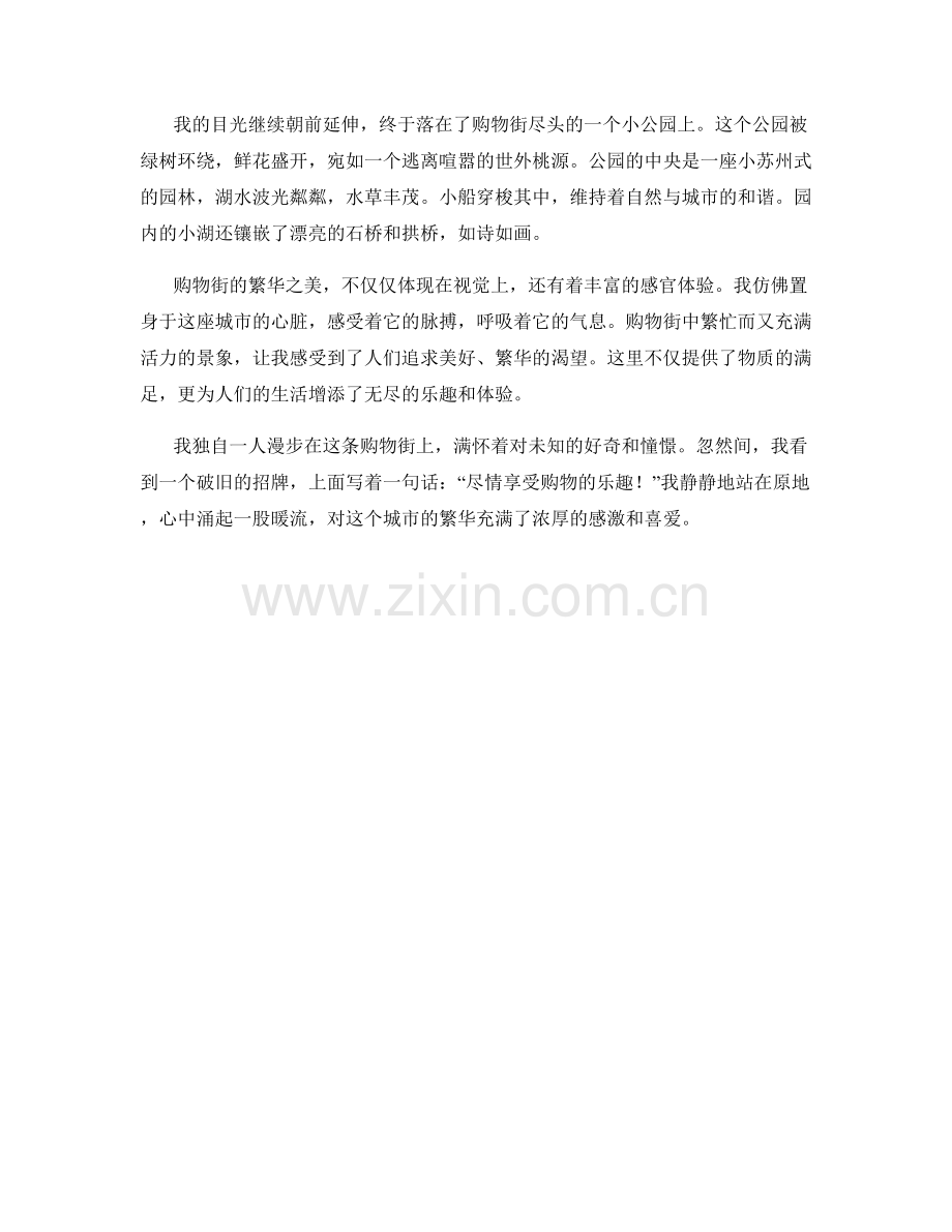 繁华的购物街.docx_第2页