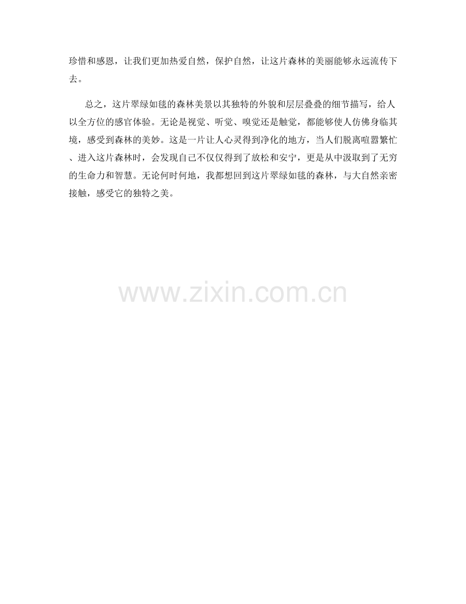 翠绿如毯的森林美景.docx_第2页
