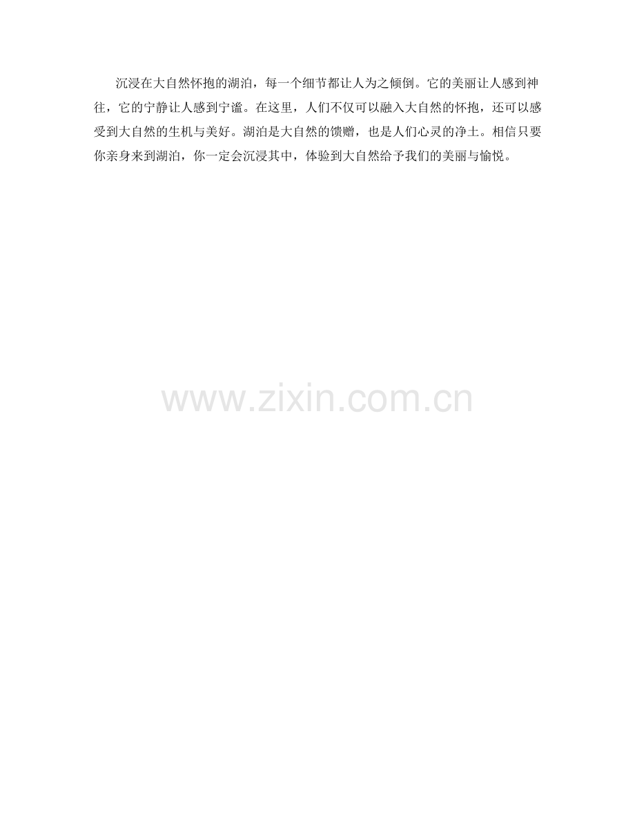 沉浸在大自然怀抱的湖泊.docx_第2页