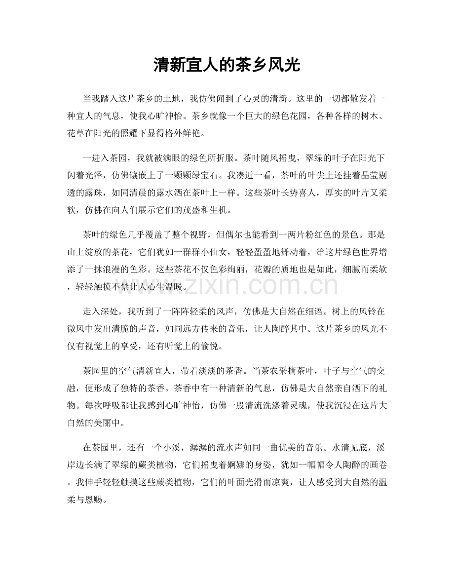 清新宜人的茶乡风光.docx_第1页