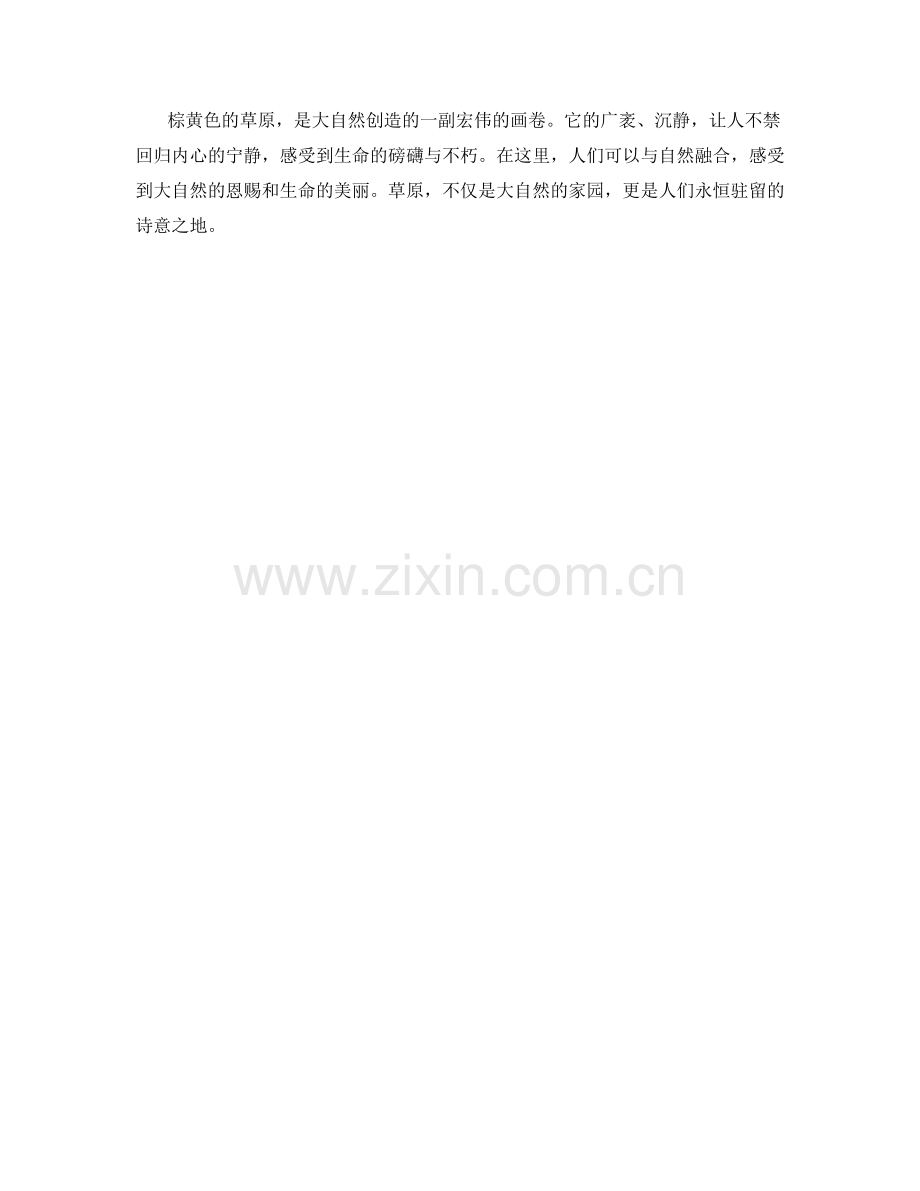 棕黄色的草原.docx_第2页