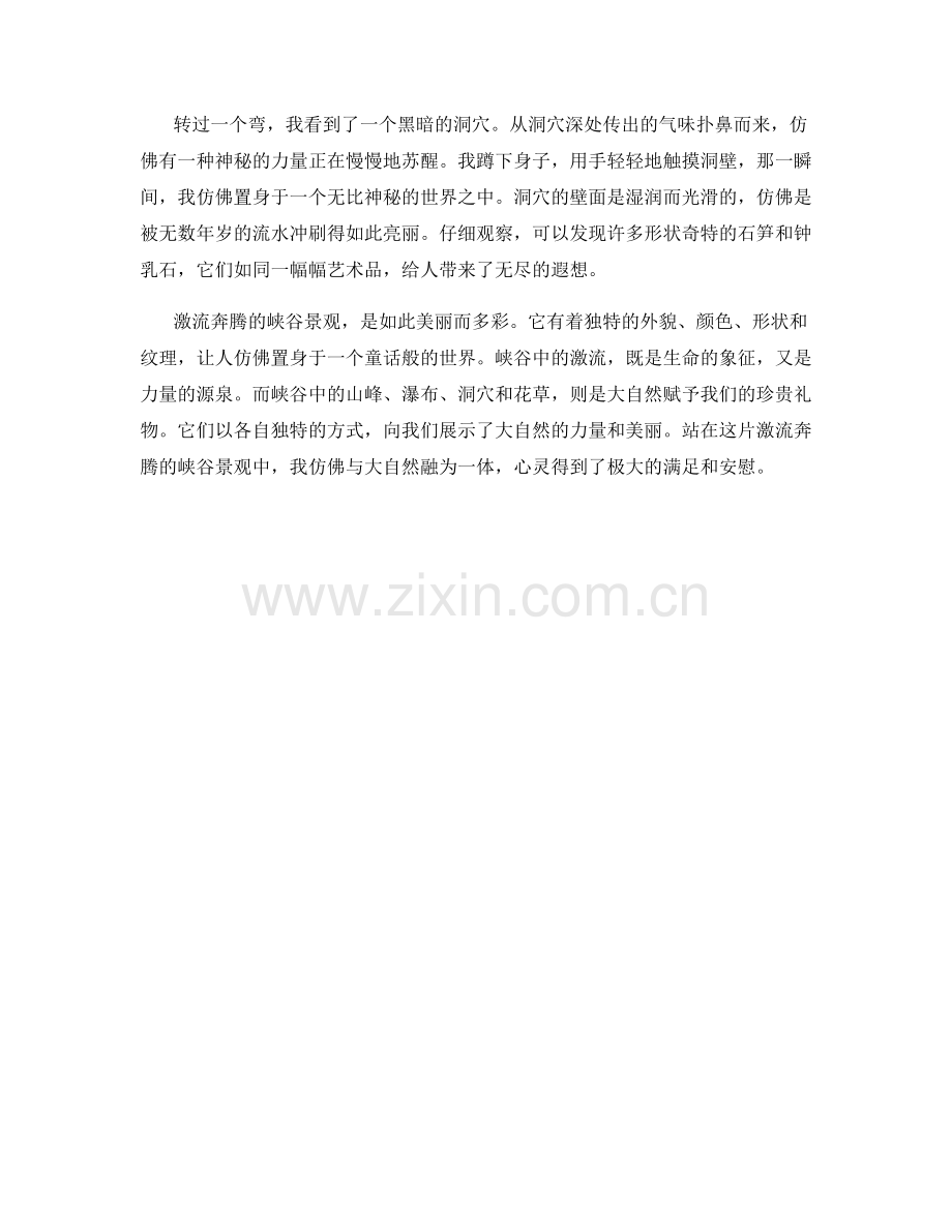 激流奔腾的峡谷景观.docx_第2页