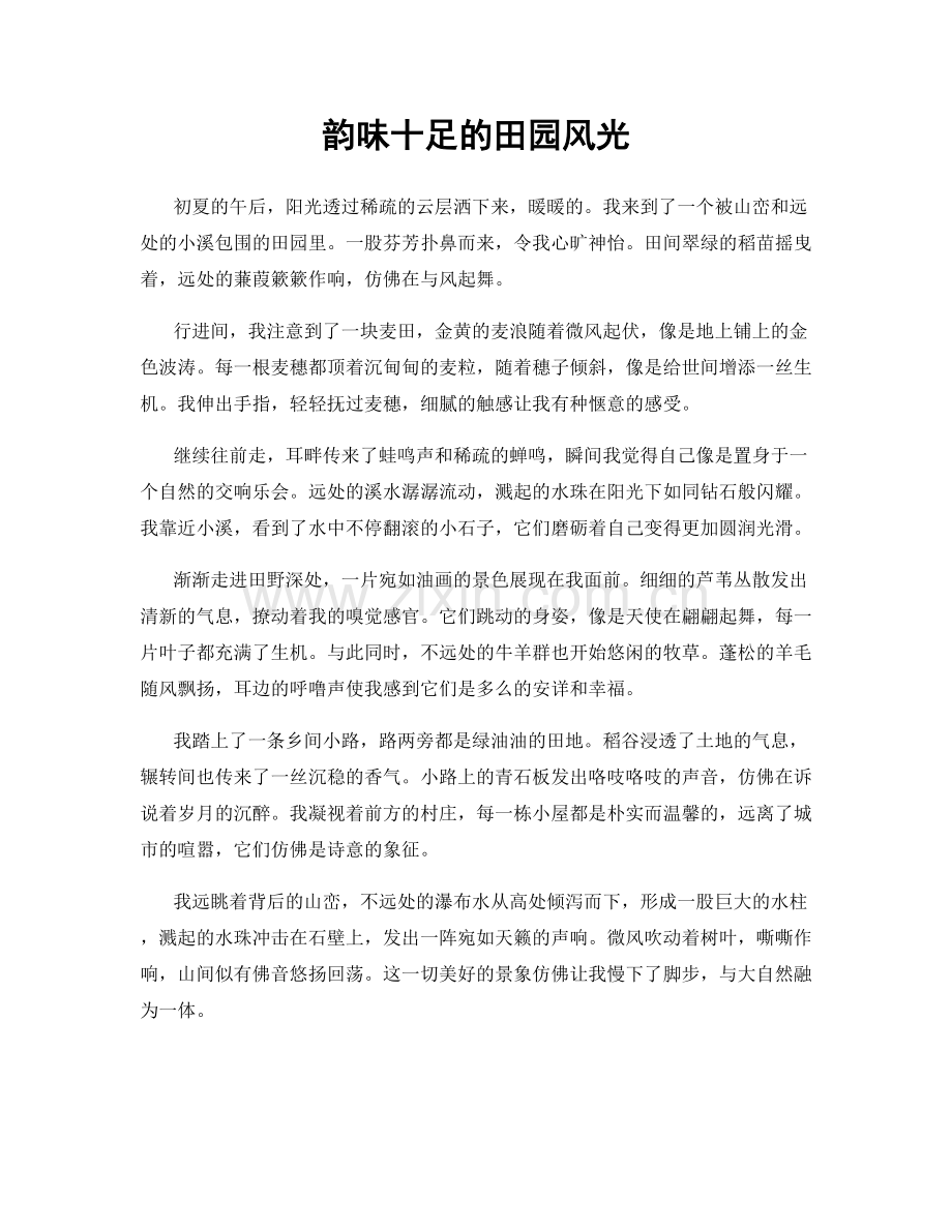 韵味十足的田园风光.docx_第1页