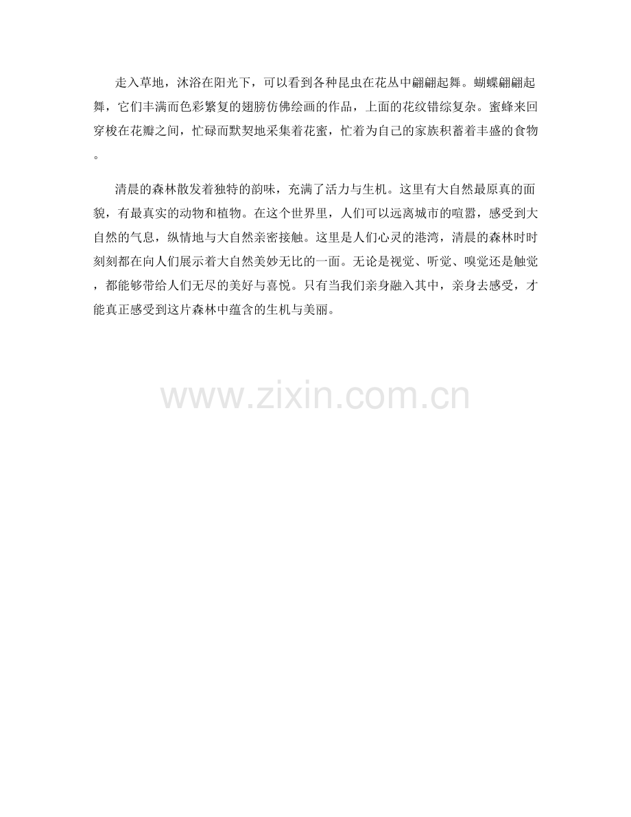 清晨的森林中充满了活力与生机.docx_第2页