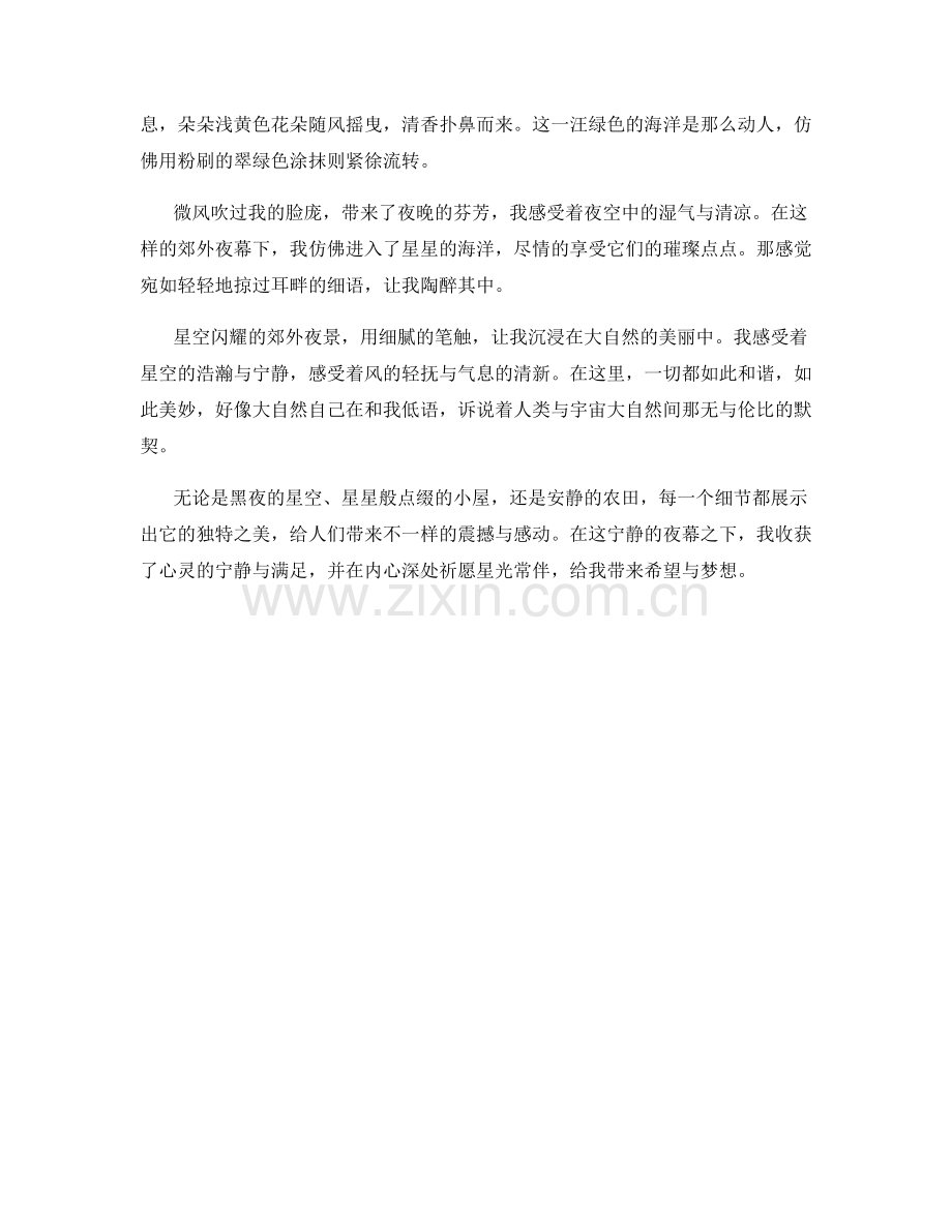 星空闪耀的郊外夜景.docx_第2页
