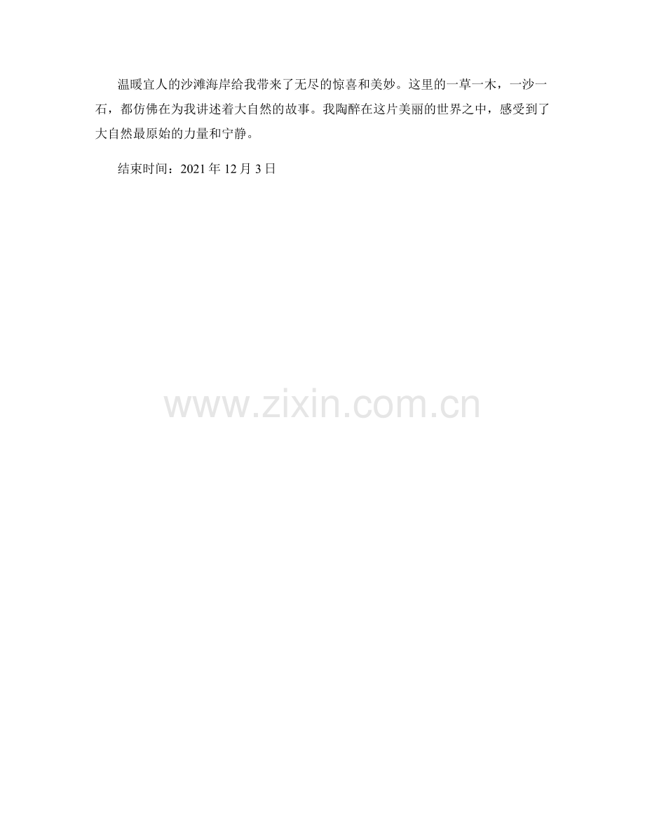 温暖宜人的沙滩海岸.docx_第2页