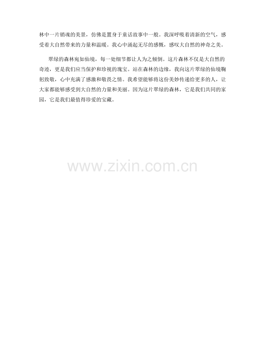 翠绿的森林宛如仙境.docx_第2页