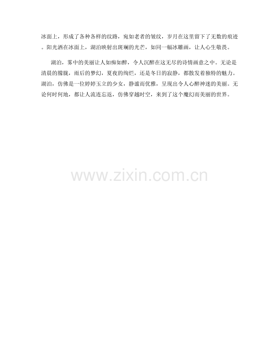 雾里看花的湖泊.docx_第2页