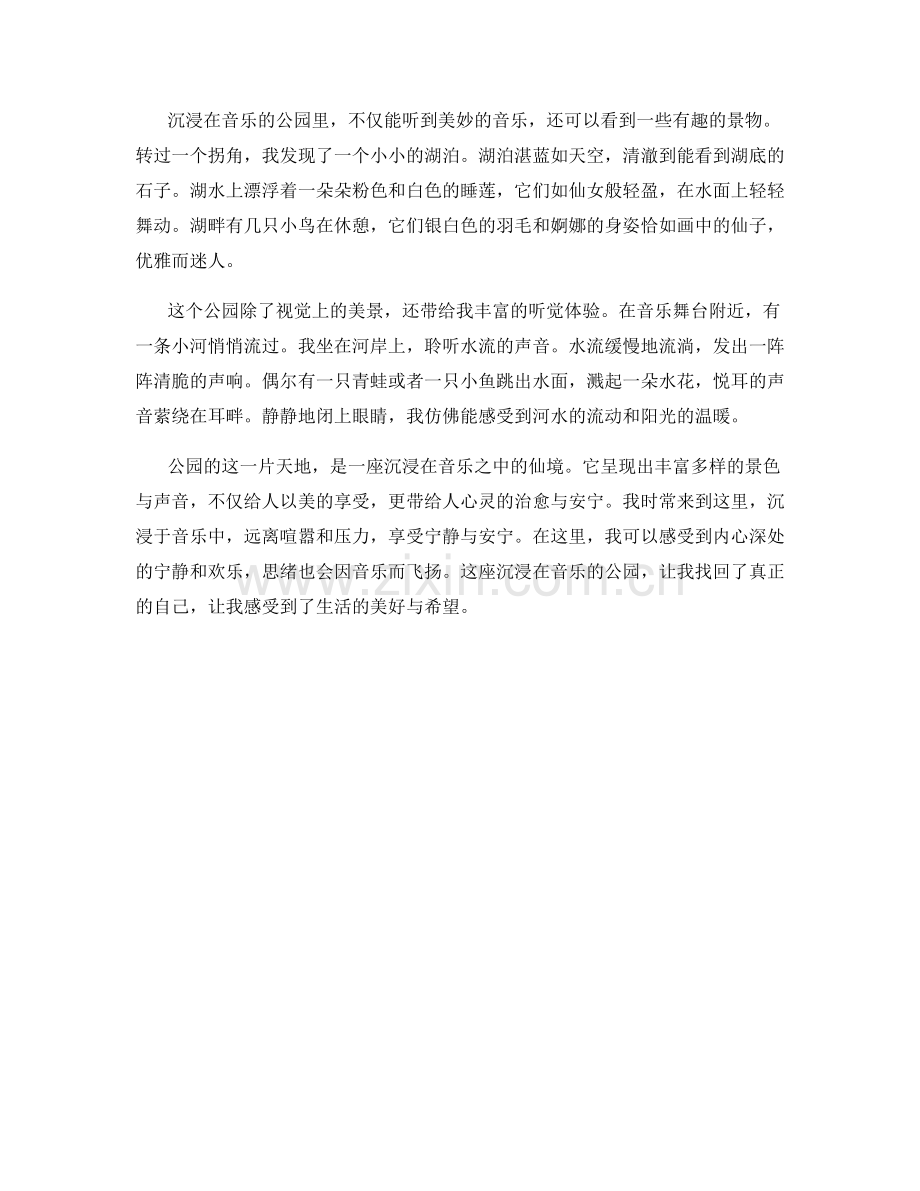 沉浸在音乐的公园.docx_第2页