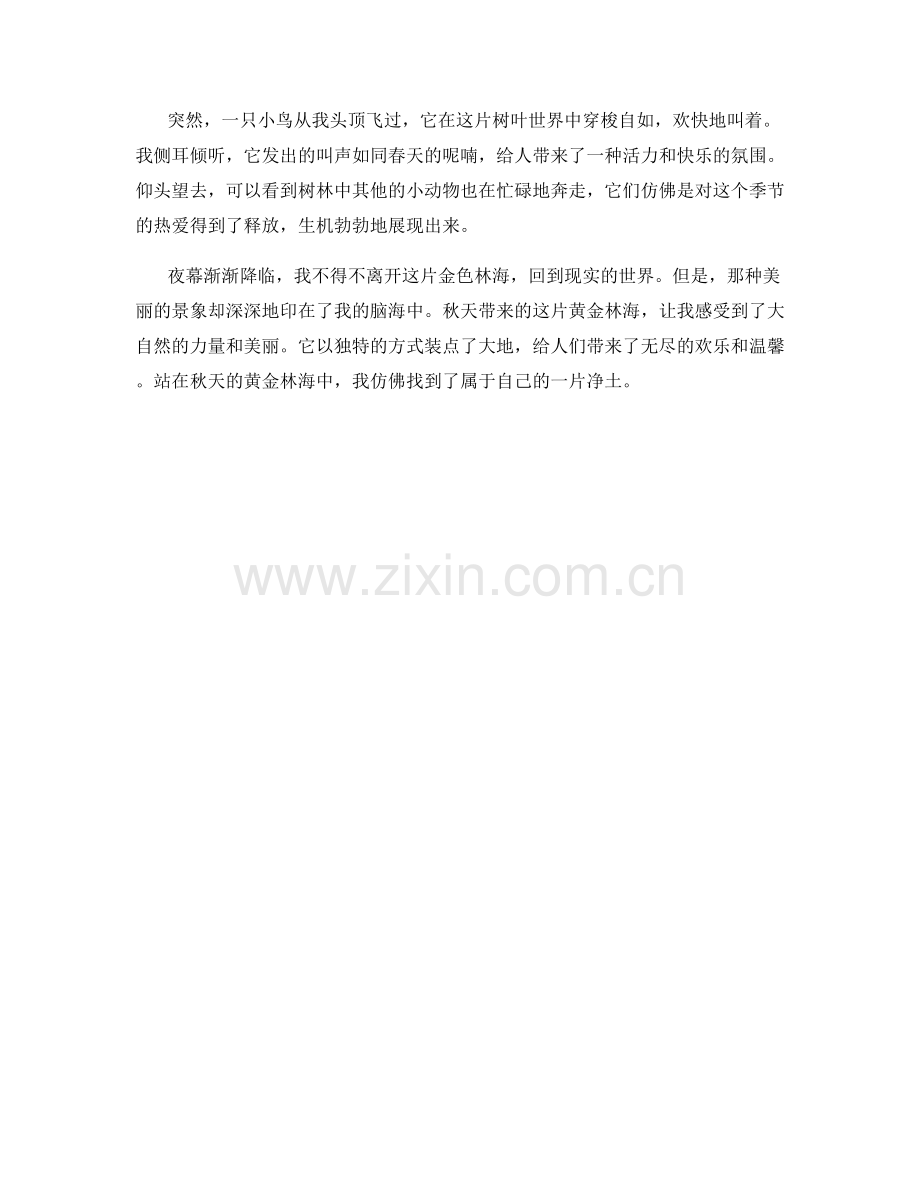 纷飞落叶所构成的黄金林海.docx_第2页