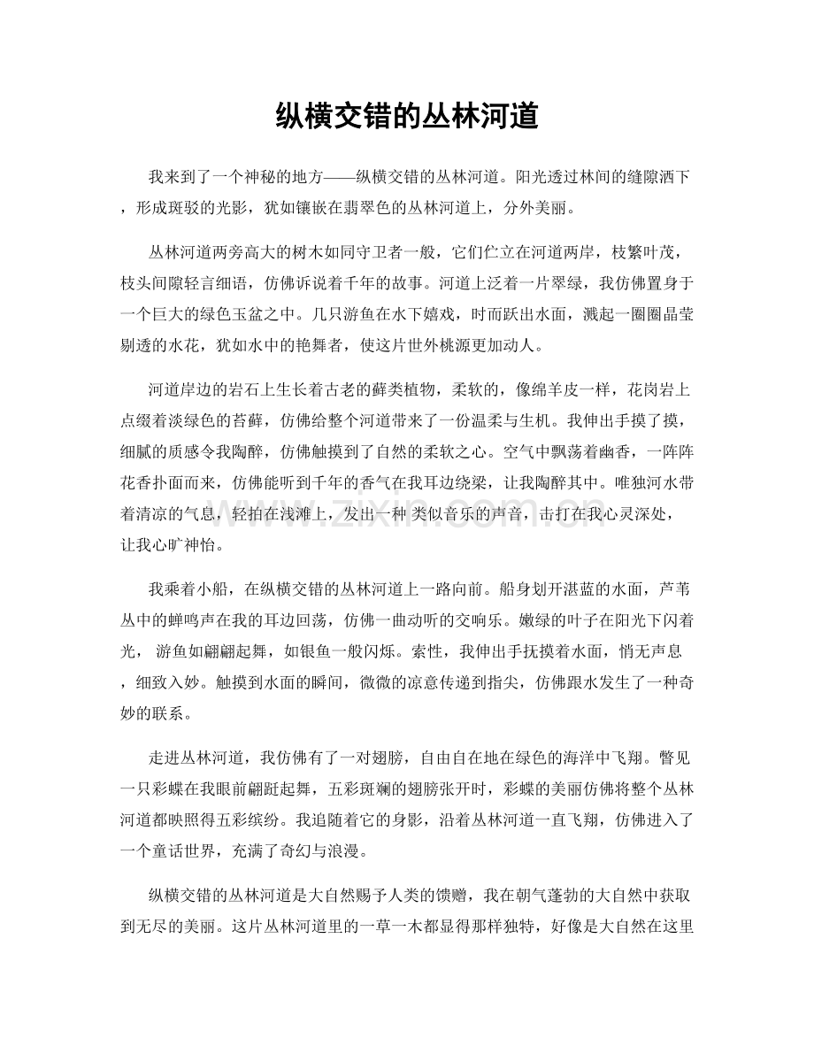 纵横交错的丛林河道.docx_第1页