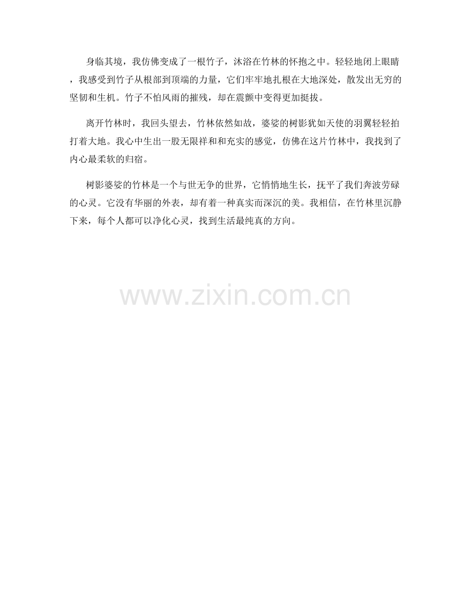 树影婆娑的竹林.docx_第2页