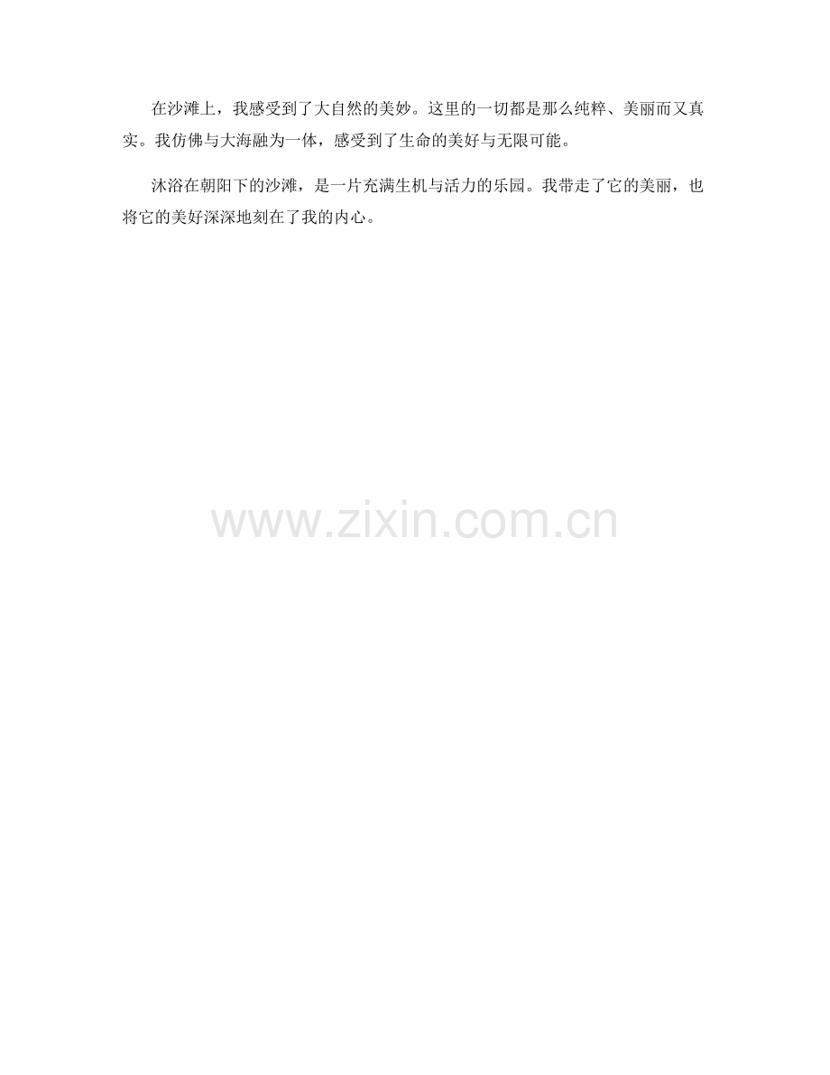 沐浴朝阳的沙滩.docx_第2页