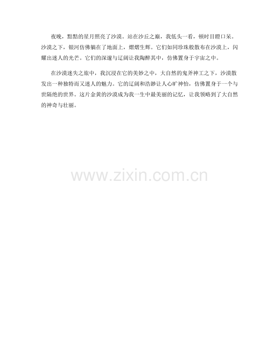 辽阔浩渺的沙漠迷失之旅.docx_第2页
