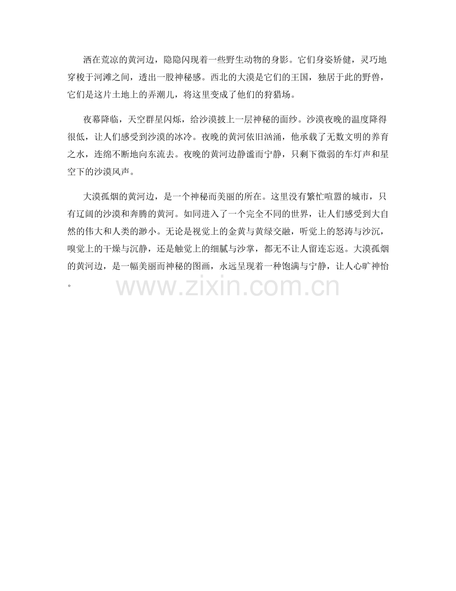 大漠孤烟的黄河边.docx_第2页