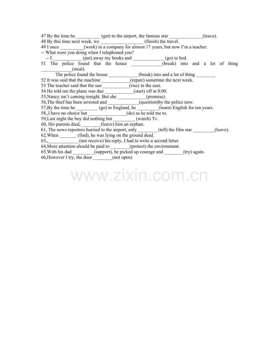 用动词适当形式填空.doc_第2页