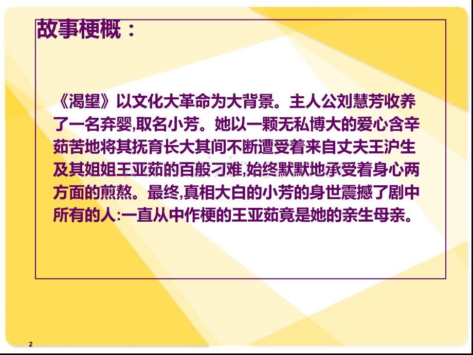 电视剧《渴望》人物及成功性分析PPT课件.ppt_第2页