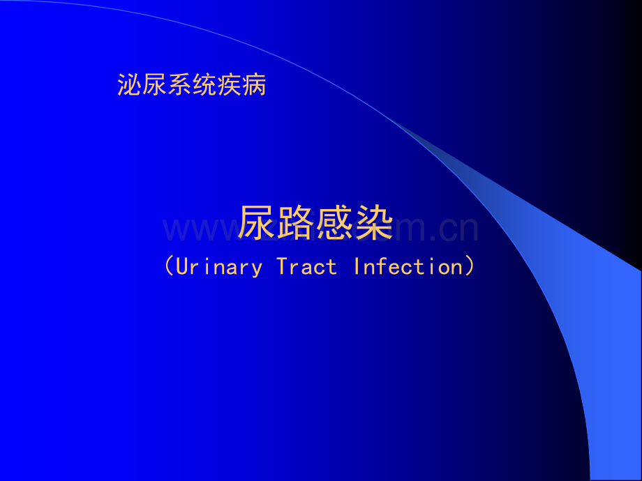 常见病尿路感染的(上课)ppt课件.ppt_第1页