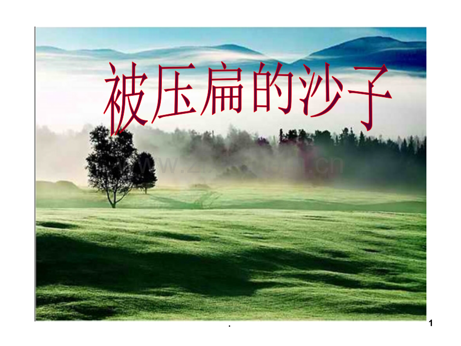 《被压扁的沙子》公开课ppt课件.ppt_第1页