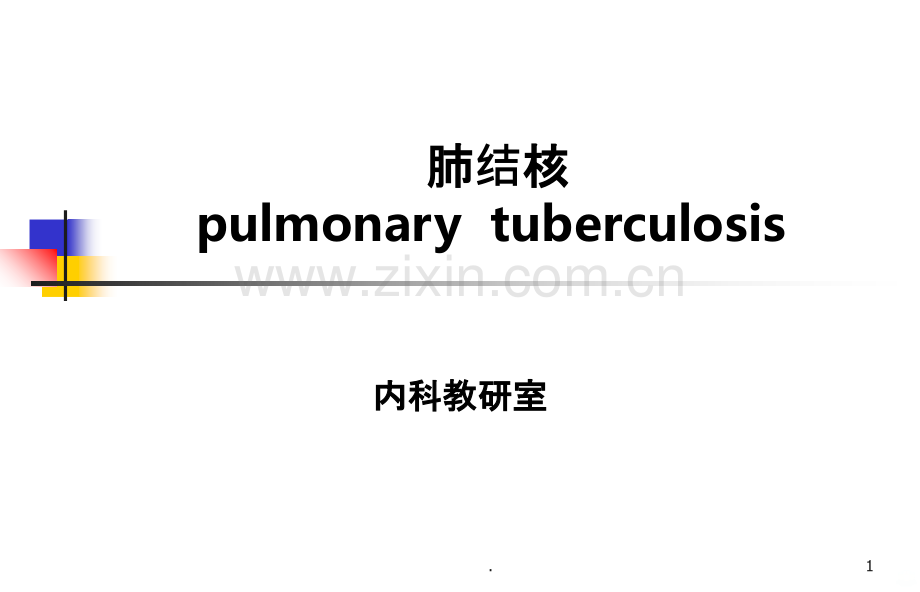 肺结核一PPT课件.ppt_第1页