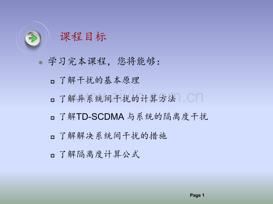 TDSCDMA专题培训异系统的干扰分析专题PPT课件.ppt_第1页