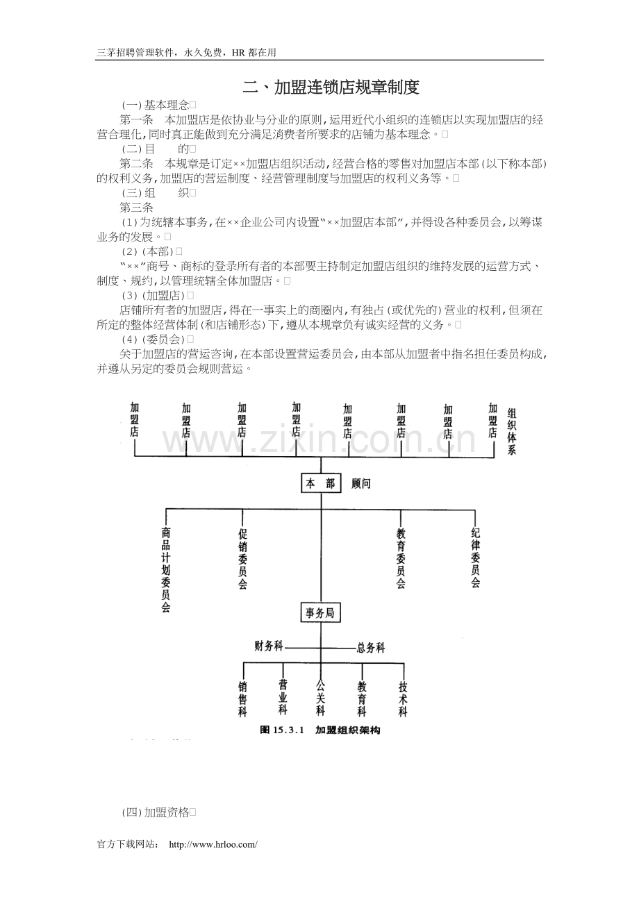连锁加盟店规章制度.doc_第1页