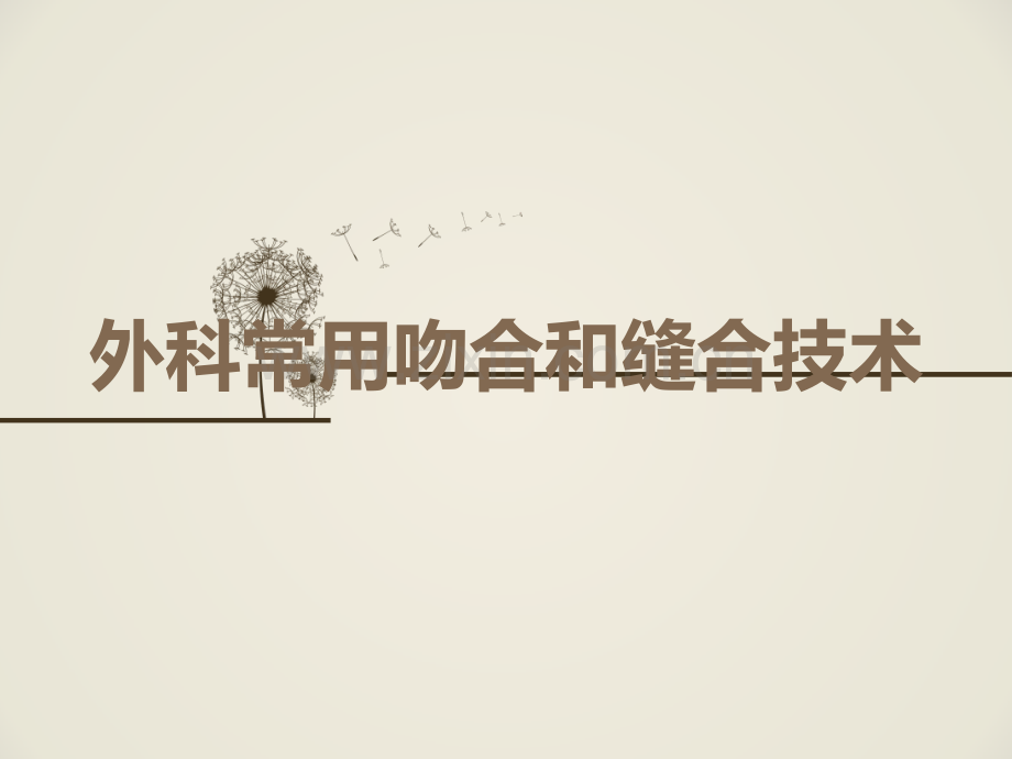 外科常用吻合和缝合技术.ppt_第1页