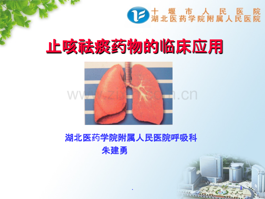 止咳祛痰药物的临床应用PPT课件.ppt_第1页