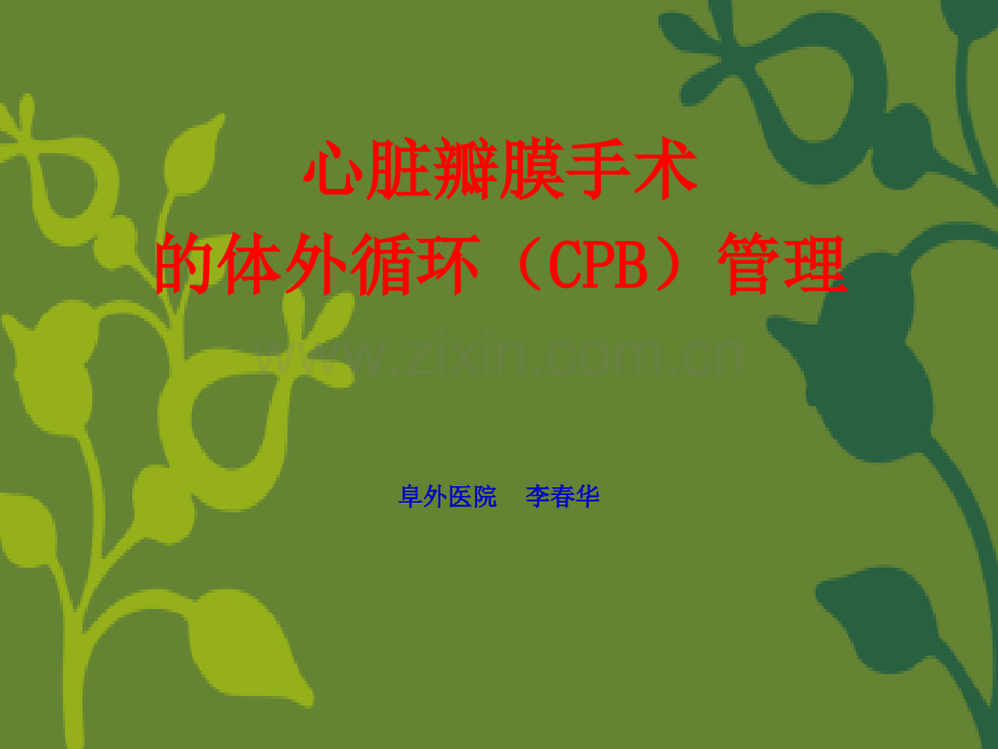 心瓣膜cb管理.ppt_第1页