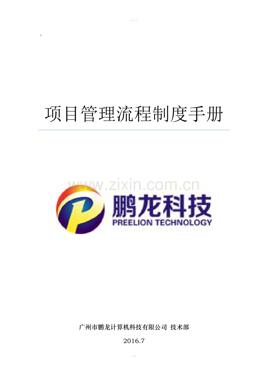 项目管理流程制度.doc_第1页