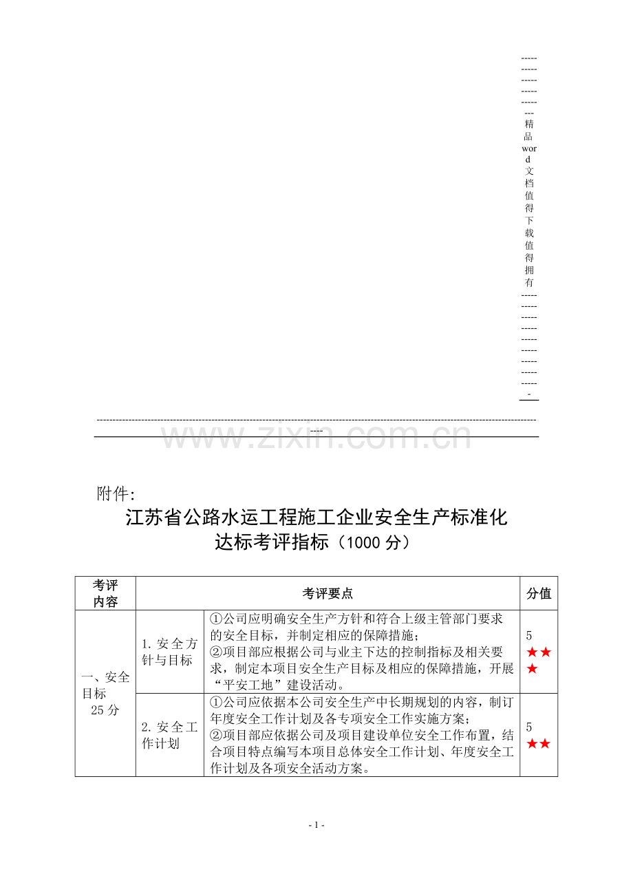 江苏省公路水运工程施工企业安全生产标准化.doc_第1页