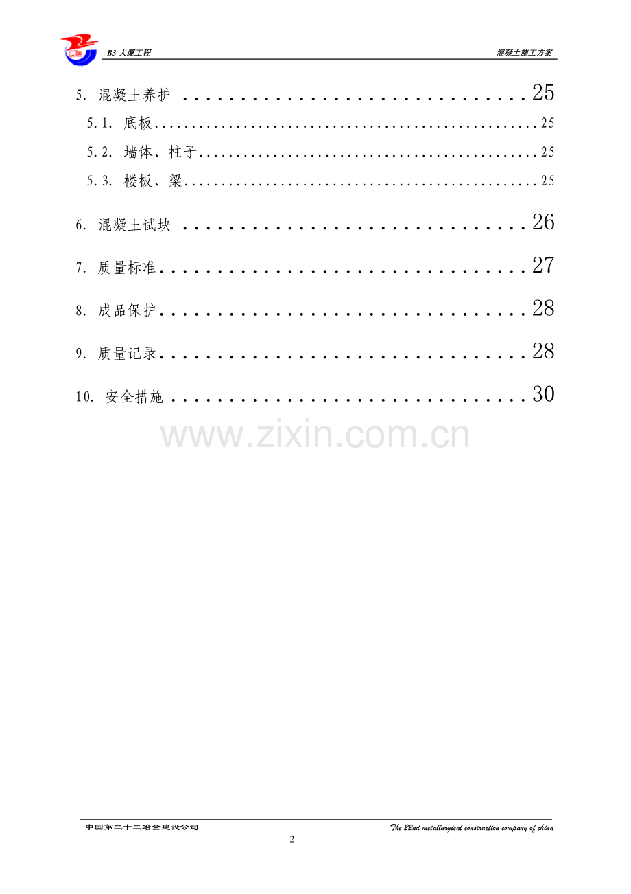 混凝土施工方案(版本).doc_第2页