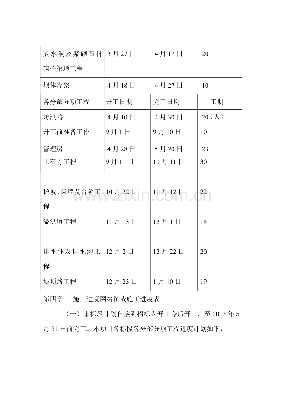 施工进度网络图或施工进度表.doc_第1页