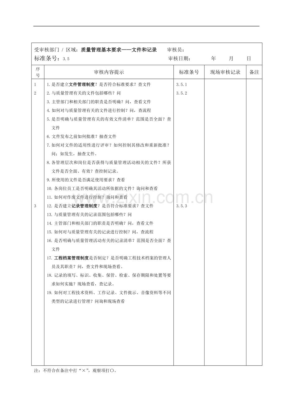施工企业GB50430审核检查表[1].doc_第2页