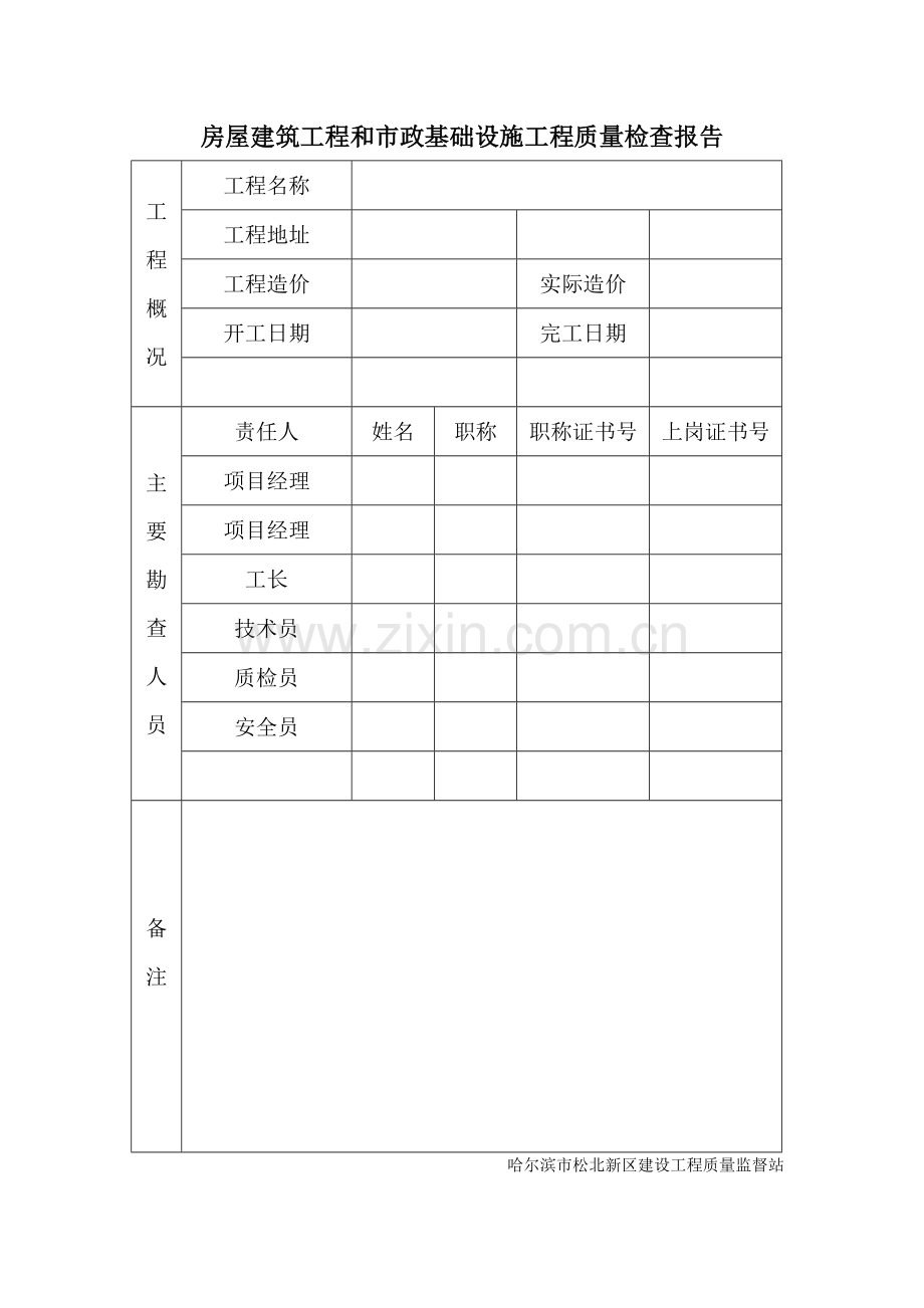房屋建筑工程和市政基础设施施工竣工验收报告(勘察单位)1.doc_第2页