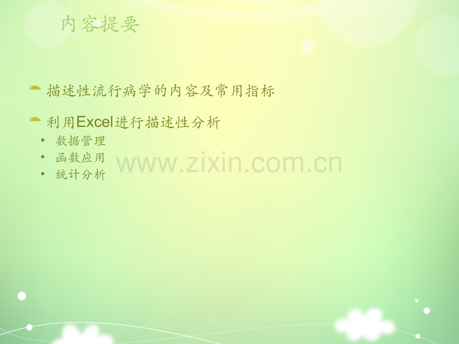 Excel在描述性流行病学中的应用ppt课件.ppt_第2页