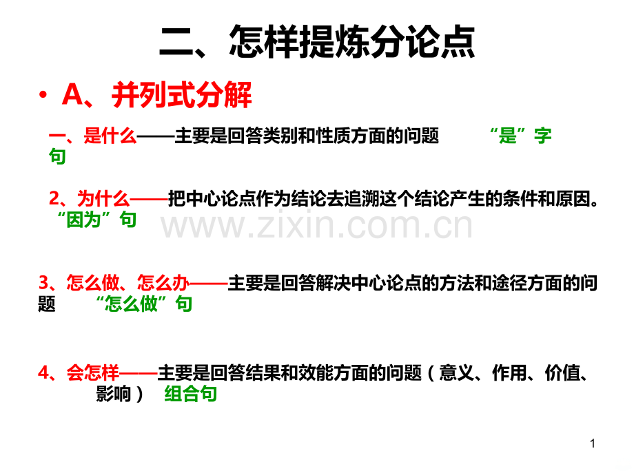 议论文分论点(递进式)PPT课件.ppt_第1页