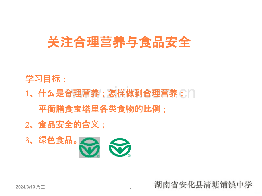 关注合理营养与食品安全ppt课件.ppt_第1页